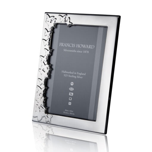 Sterling Silver Butterfly Photograph Frame by Francis Howard