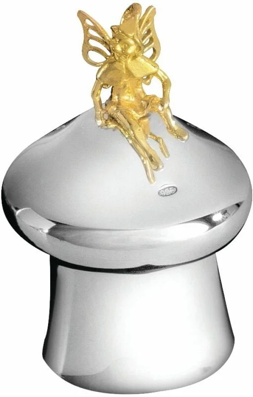Sterling Silver Fairy On Mushroom Keepsake Box from Carrs Silver