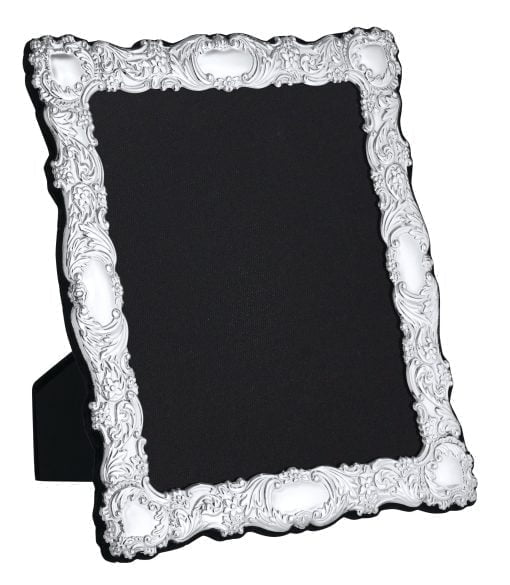 Sterling Silver Fancy 10 x 8 Antique Effect Photograph Frame - Carrs Silver