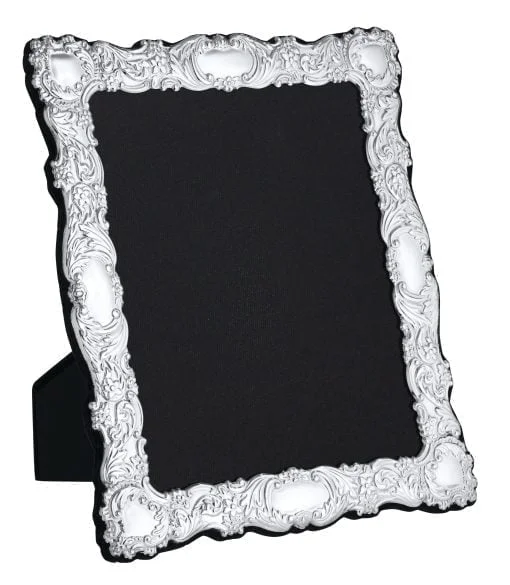 Sterling Silver Fancy 10 x 8 Antique Effect Photograph Frame - Carrs Silver