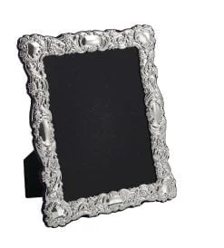 Sterling Silver Fancy 8 x 6 Antique Effect Photograph Frame - Carrs Silver