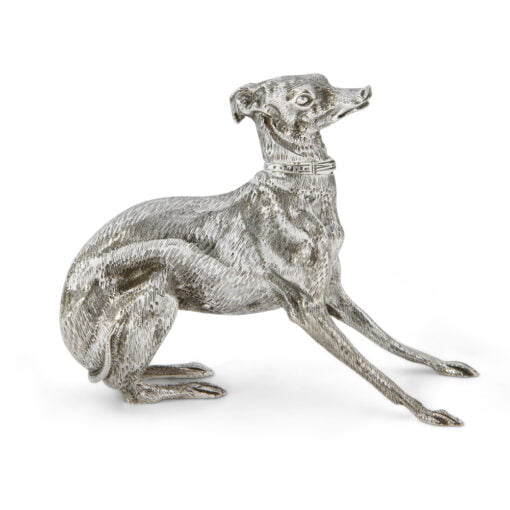 Sterling Silver Crouching Greyhound from Francis Howard