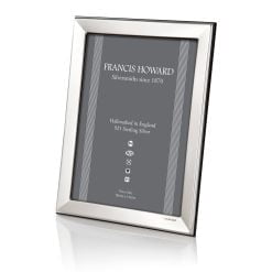 Sterling Silver Plain Salisbury Photograph Frame by Francis Howard