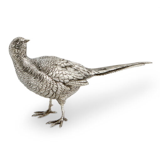 Sterling Silver Medium Pheasants Pair from Francis Howard - Image 3