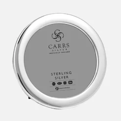 Sterling Silver Plain Round Photo Frame - Carrs Silver