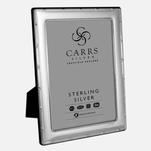 Sterling Silver Reed and Ribbon Berkeley Photograph Frame - Carrs Silver