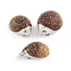 Saturno Sterling Silver with Enamel Hedgehog Figurine
