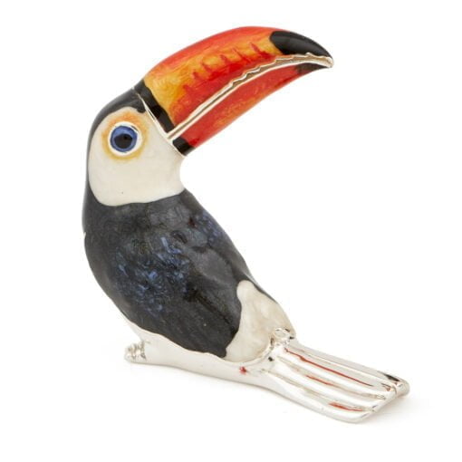 Saturno Sterling Silver with Enamel Toucan Figurines - Image 2