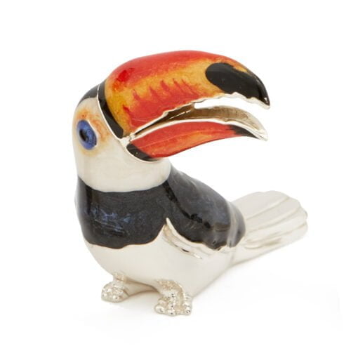Saturno Sterling Silver with Enamel Toucan Figurines - Image 3