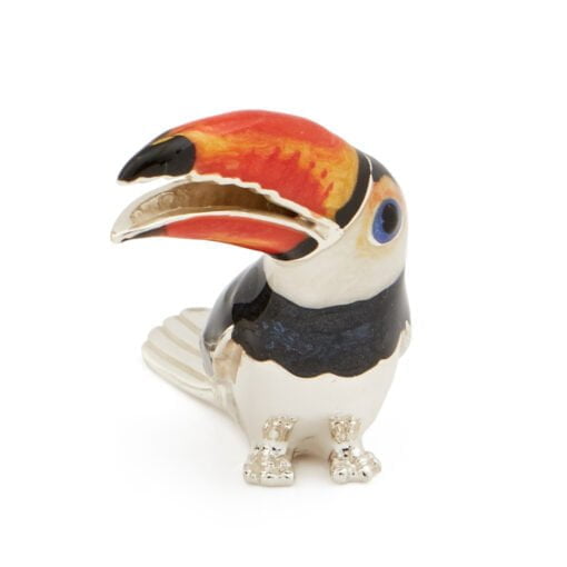 Saturno Sterling Silver with Enamel Toucan Figurines - Image 4