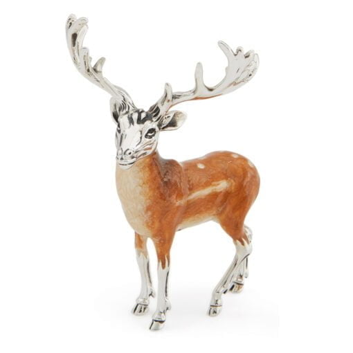 Saturno Sterling Silver with Enamel Fallow Deer Figurines - Image 2