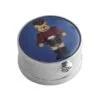 Sterling Silver Round Trinket Box with Enamel Teddy - Carrs Silver
