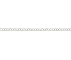 Sterling Silver Maxibel Oval Belcher Pendant Chain