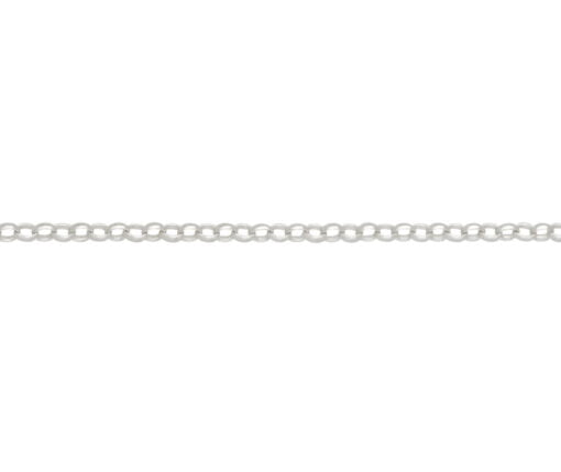 Sterling Silver Maxibel Oval Belcher Pendant Chain