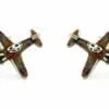 saturno silver spitfire cufflinks
