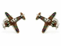 saturno silver spitfire cufflinks