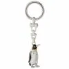 Saturno Silver Penguin Keyring