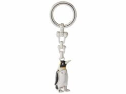 Saturno Silver Penguin Keyring