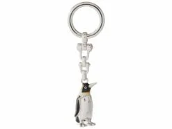 Saturno Silver Penguin Keyring