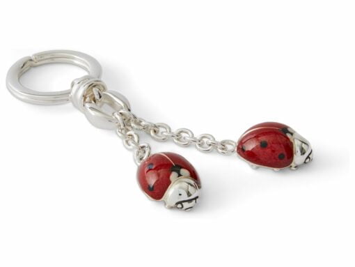 Saturno Silver Ladybird Keyring