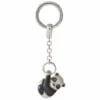 Saturno Silver Hanging Panda Keyring