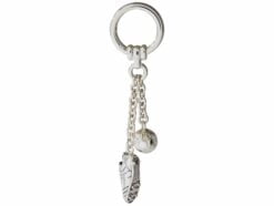 Saturno Sterling Silver Football Keyring