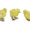 Saturno Silver with Enamel Set of 3 Chicks