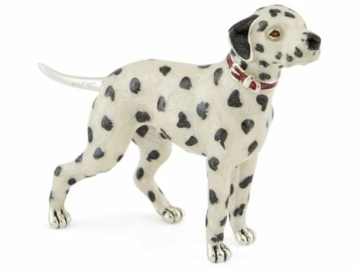 Saturno Silver Medium Dalmatian Figurine