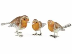 ST372 - Family of Robins by Saturno Silver