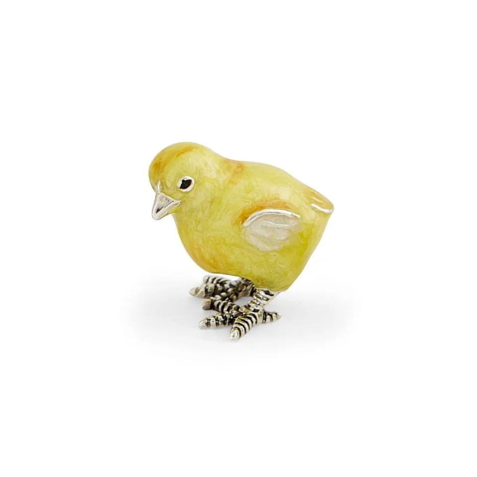 Saturno Silver with Enamel Set of 3 Chicks - Image 2