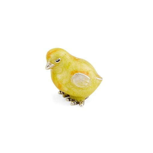 Saturno Sterling Silver with Enamel Mother Hen with Her Chicks - Image 4