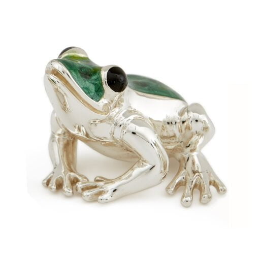 Saturno Sterling Silver with Enamel Frog Figurines - Image 2