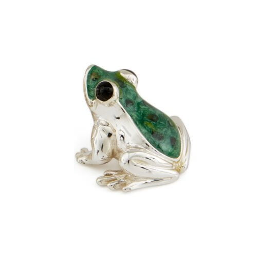Saturno Sterling Silver with Enamel Frog Figurines - Image 4
