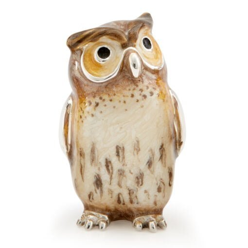 Saturno Sterling Silver with Enamel Owl Figurines - Image 2