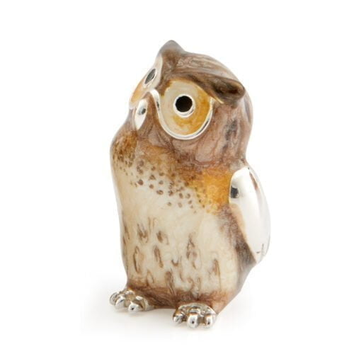 Saturno Sterling Silver with Enamel Owl Figurines - Image 3