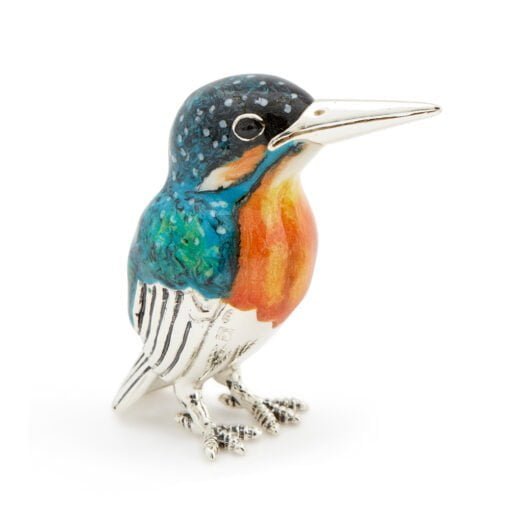 Saturno Sterling Silver with Enamel Kingfisher Figurines - Image 3