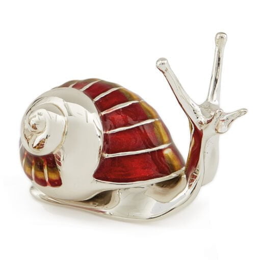Saturno Sterling Silver with Enamel Snail Figurine - Image 2