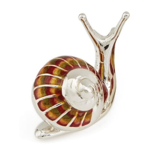 Saturno Sterling Silver with Enamel Snail Figurine - Image 3