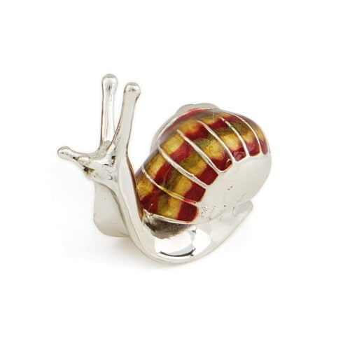 Saturno Sterling Silver with Enamel Snail Figurine - Image 4
