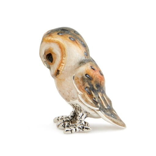 Saturno Sterling Silver with Enamel Barn Owl Figurines - Image 3