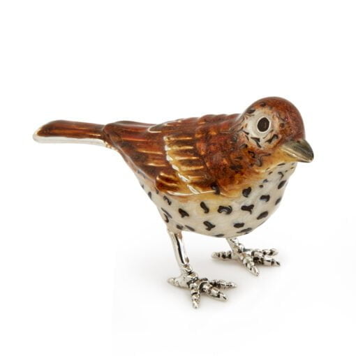 Saturno Sterling Silver with Enamel Thrush Figurines - Image 3