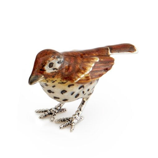 Saturno Sterling Silver with Enamel Thrush Figurines - Image 5
