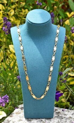 Cartier Yellow Gold Panel Necklace