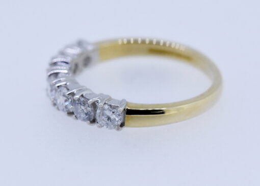 Diamond Set Half Hoop Ring - Image 3