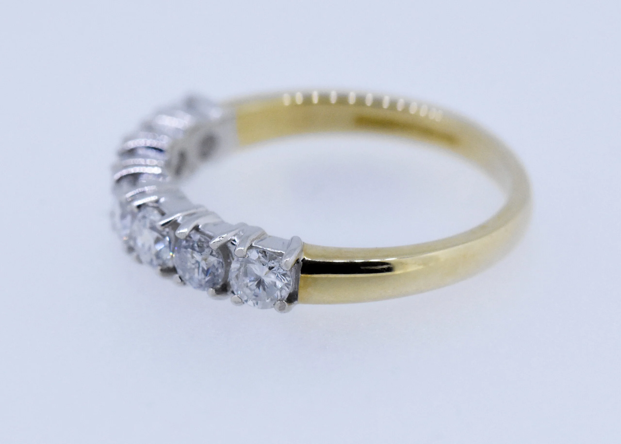 Diamond Set Half Hoop Ring - Image 3