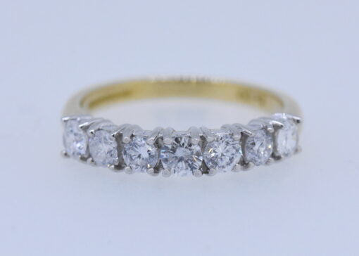 Diamond Set Half Hoop Ring