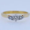 Diamond Set Three Stone Ring