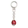 Saturno Silver Ladybird Keyring
