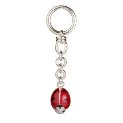 Saturno Silver Ladybird Keyring