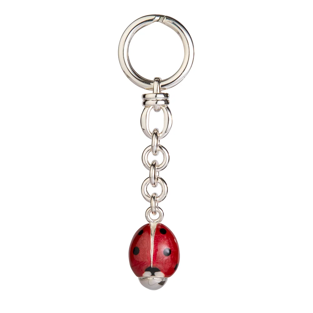 Saturno Silver Ladybird Keyring